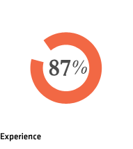 Experience 87%