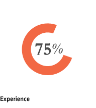 Experience 75%