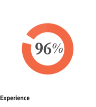 Experience 96%