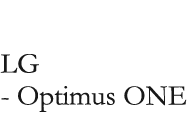 LG - Optimus ONE 