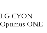 LG CYON Optimus ONE